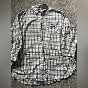 NWT Easel Unfinished Hem Oversized Shirt (L)